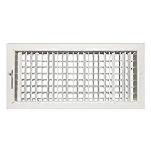 22"w x 8"h Adjustable Diffuser - Vent Duct Cover - Grille Register - Sidewall or Ceiling - High Airflow