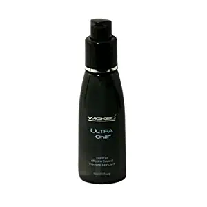 Wicked Sensual Care Collection Ultra Chill Silicone Based Lubricant Fragrance Free, 2 Ounce