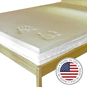 Twin XL 2" Thick 4.5 lb Memory Foam Mattress Topper | Premium Quality | Adds Softness & Stress Relieving Comfort | Polyurethane Viscoelastic Foam Without Flame Retardants | 90 Days Trial