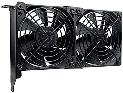 GDSTIME Graphic Card Fans, Graphics Card Cooler, Video Card Cooler, PCI Slot Dual 90mm 92mm Fans, VGA Cooler