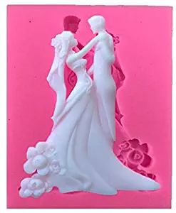 Bride and Groom Couple Silicone Fondant Mold For Wedding Cake Decorating Cake Topper Cupcake Chocolate mold