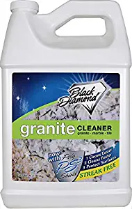 Black Diamond Stoneworks Granite Counter Cleaner: Natural Stone, Marble, Travertine, Tile, Quartz, Concrete Countertops and Antiques. 1-Gallon