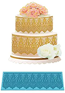 Joinor Europe Style Wedding Cake Birthday Cake Lace Silicone Fondant Mat Cake Decorating Supplies Cake Border Decorations
