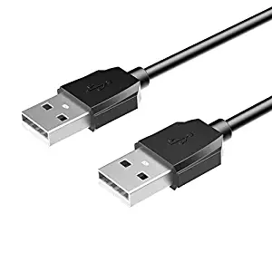 Havit 2-Feet USB 2.0 Type A Male to Type A Male Cable, Black (1pack)