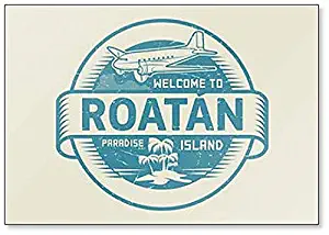 Welcome to Roatan, Paradise Island Classic Fridge Magnet