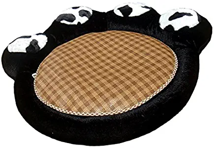 Accora Dog Bed Round Washable Covers Replacement Smooth Velvet Bamboo Mat Cooling in Summer Leopard 16.5 inch