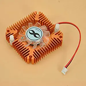 BEIYIusHOME Fashionable Design Durable Metal Material Cooling Fan Heatsink Cooler for CPU VGA Video Card for PC Computer Color: Bronze