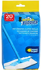 Scrub Buddies Wet Sweeper Cloth Refills - One Pack of 20 Refills