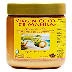Organic 100% Virgin Coconut Oil - 16 oz (474 ml) Natural Skin/Hair Care ZERO PRESERVATIVES, ZERO ADDITIVES