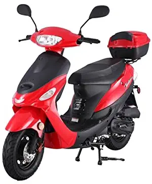 TaoTao ATM-50A1 BLACK 49cc Gas Automatic Scooter Moped w/ 10 Inch Steel Rims