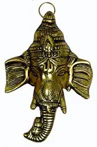 Trendy Crafts Metal Lord Ganesh Ganesha Wall Hanging Article for Home Entrance Wall décor, Room décor, Best for Housewarming, Wedding Gifts