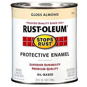 Rust-Oleum 7770502 Protective Enamel Paint Stops Rust, 32-Ounce, Gloss Almond