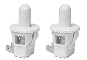 Pack of 2 Sub Zero Refrigerator Replacement Door Light Switch (Round, White)