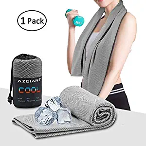 AZGIANT Cooling Towel, Instant Cooling Towels for Athletes, 40"x16" Cool Clothes for Women Chilling Neck Wrap for Camping, Hiking, Gym Workout, Fitness, Yoga, Golf