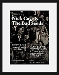 Stick It On Your Wall Nick Cave & The Bad Seeds - 3rd June 2018 Framed Mini Poster - 44x33cm