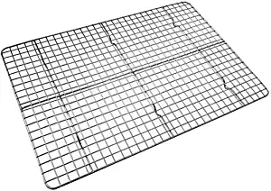 Checkered Chef Cooling Rack Baking Rack. Stainless Steel Oven and Dishwasher Safe. Fits Half Sheet Cookie Pan