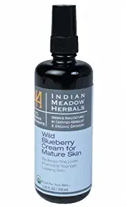 Indian Meadow Herbals, Face Lotion Blueberry Mature, 3.38 Ounce