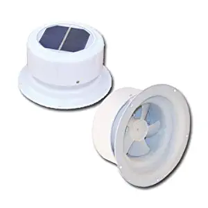 Ultra-Fab 53-945001 Mini Solar Plumbing Vent White