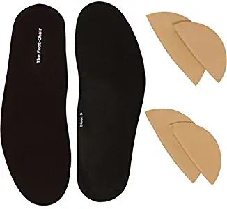 FootChair Adjustable Orthotics with Removable Pads for Custom Arch Height, Podiatrist Designed Athletic Shoe Inserts, for Plantar Fasciitis, Sports & More (Women’s 11-12.5 / Men’s 9-10.5)