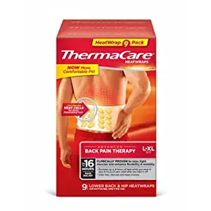 Thermacare Heatwraps Lower Back & Hip, L-XL- SPECIAL LIMITED PACK OF 9 Count