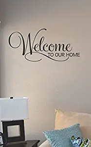 JS Artworks Welcome to Our Home Vinyl Wall Art Decal Sticker