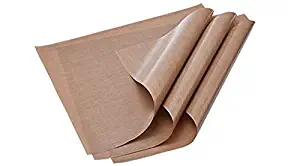 3-Pack Teflon Mat Oven Liner Sheets 16" x 20” for Heat Press Transfers for Arts, Craft Sheet, Baking Non Stick BPA and PFOA Free Protects Iron and Work Area from Messy Glue, Inks or Paint
