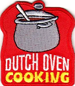 Dutch Oven Cooking" - Iron ON Embroidered Patch/Food, Camping, Cooking, Baking DIY Decor Shirt