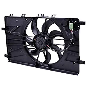 cciyu Radiator or Condenser Cooling Fan Fit for 2012 Buick Verano 11-16 Chevrolet Cruze