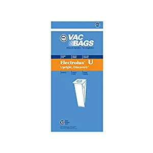 Replacement Part for Type U, Upright, Discovery Vacuum Cleaner DVC Paper Bags 12Pk # 423513