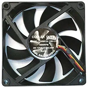 Coolerguys 80x80x15mm 12v Fan 3 pin CG08015L12B2-3Y