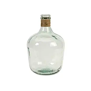 IMAX 84508 Boccioni Glass Jug in Small – Storage Container for Fermenting, Serving/Storing – Sustainable, Handcrafted Display Jars. Decorative Accessories
