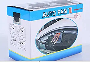 Solar Powered Car Window Windshield Auto Air Vent Cooling Fan Cooler Radiator (Third Generations, OneSize)