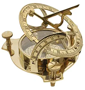 INDIA OVERSEAS TRADING CORP BR 48342X Brass Sundial Compass