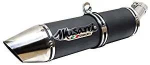 Slip-on exhaust by Musarri for Kawasaki Ninja 250 / Ninja 300 - Black 2008-2017