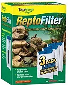 Tetra ReptoFilter 125 GPH, 3-Pack, Large Cartridge, tetra pond filter. Repto filters