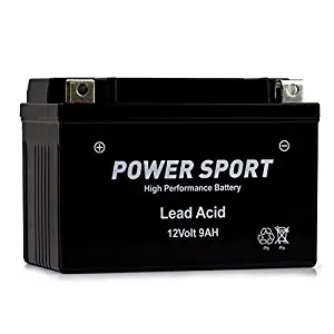 ExpertPower ETX9-BS 12v9ah YTX9-BS Honda TRX400EX FourTrax Sportrax 400CC 1999-2009 EBC CTX9BS 105CCA 12v 9ah Replacement ATV Motorcycle Battery