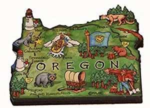 Oregon State Decowood Jumbo Wood Fridge Magnet 3