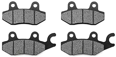 KMG Front + Rear Brake Pads for 2008-2011 Kawasaki EX250 Ninja 250R - Non-Metallic Organic NAO Brake Pads Set