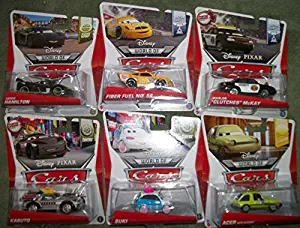 6 Packages O f New 2013 Disney Pixar Cars/Suki/Kabuto/Acer/Marlon Clutches Mckay/ Fiber Fuel No 56/Lewis Hamilton