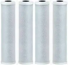 4-Pack Compatible for WaterPur CCI-10-CLW Activated Carbon Block Filter - Universal 10 inch Filter for WaterPur Clear Water Filter Housing