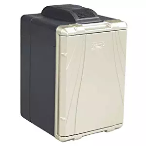 Coleman 40-Quart PowerChill Thermoelectric Cooler with Power Cord, Black/Silver