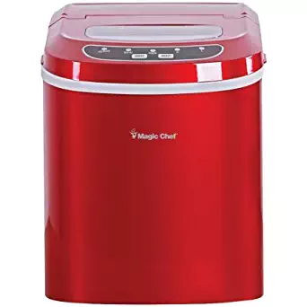 Magic Chef Portable Countertop Ice Maker, Red