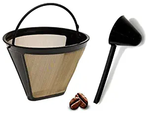JADA Lifestyles Replacement Permanent Coffee Filter GTF Gold Tone Filter for SCC-1000 with Large Coffee Scoop
