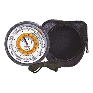 Sun Company Altimeter 202 - Battery-Free Altimeter and Barometer | Weather-Trend Indicator with Soft Leather Case | Reads Altitude from 0 to 15,000 Feet