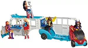 DC Super Hero Girls Action Doll Feature Bus, 12"