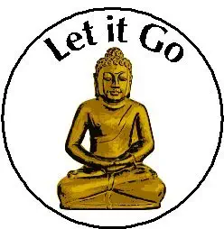 Let it Go - Buddha Magnet - Quote Saying Inspirational Life Proverb - Buddhism Yoga Meditate