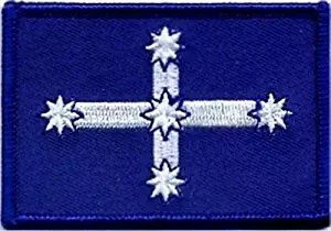 Eureka FLAG Australian 3" x 2" Australia Aussie Embroidered BIKER Patch PAT-2171