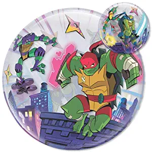 LOONBALLOON 22 Inch Teenage Mutant Ninja Turtles Bubble Balloon   Cartoons Movie Character Balloons for Kids Birthday and Theme Parties