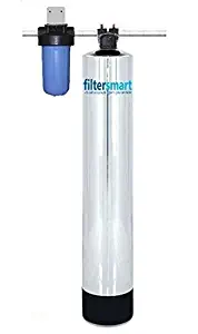 Filtersmart Salt-Free Water Softener System for Whole House, Saltless Hard Water Removal for 1-3 Baths, 12 GPM