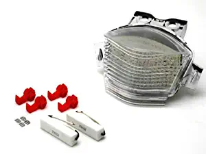 Liquor for 2006-2008 2007 Kawasaki Ninja 650R Clear ABS Injection New Motorcycle Turn Brake Turning Braking Signal Tail Rear Light Lamp Taillight